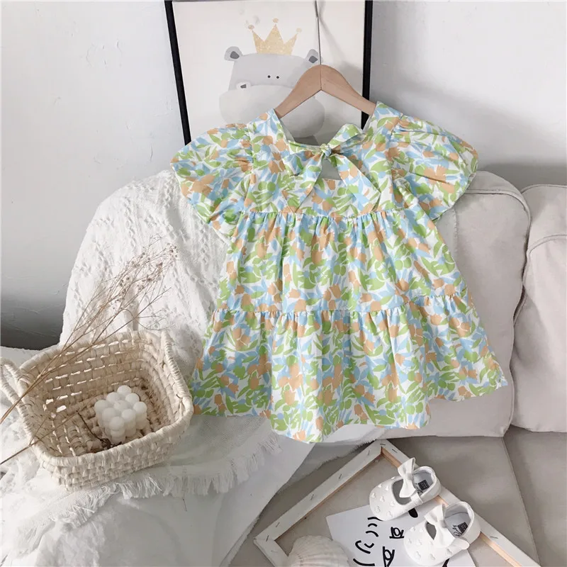 Baby Flowers Dress Girls Casual Dresses Summer Lovely Bow Korean Princess Vestidos Kids Cute Casual Clothing 2-7Y
Baby Flowers Dress Girls Casual Dresses Summer Lovely Bow Korean Princess Vestidos Kids Cute Casual Clothing 2-7Y