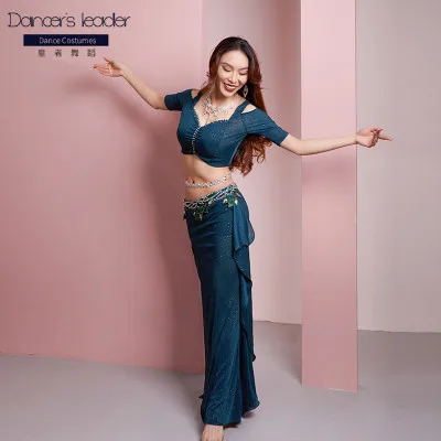 Belly Dance Costume Hot Rhinestone Sexy Off-the-shoulder Top Long Skirt Exercise Clothes Elegant Woman Dance Performance Set
Belly Dance Costume Hot Rhinestone Sexy Off-the-shoulder Top Long Skirt Exercise Clothes Elegant Woman Dance Performance Set
