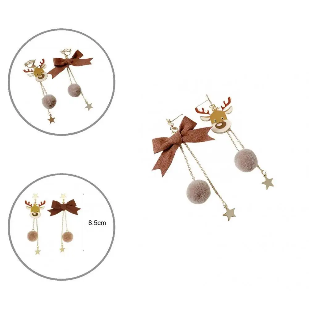 Earrings Long Lasting Alloy Comfortable to Wear Cute Christmas Themed Elk Dangle Earrings Jewelry Earrings for Wedding
Earrings Long Lasting Alloy Comfortable to Wear Cute Christmas Themed Elk Dangle Earrings Jewelry Earrings for Wedding