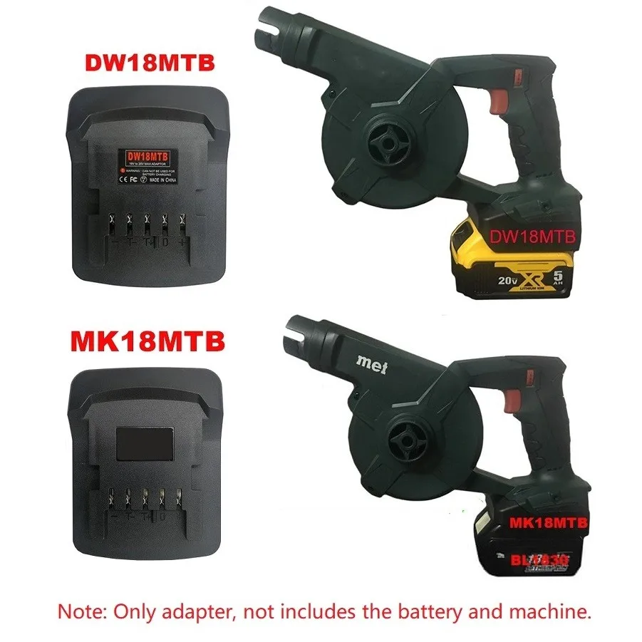 Adapter Converter MK18MTB DW18MTB For Makita/DeWalt 18V/20V Li-ion Battery DCB200 For Metabo 18V Lithium Electric Power Tools
Adapter Converter MK18MTB DW18MTB For Makita/DeWalt 18V/20V Li-ion Battery DCB200 For Metabo 18V Lithium Electric Power Tools