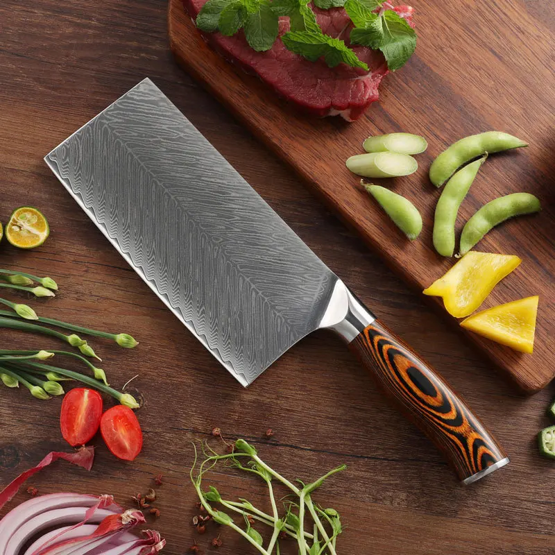VG10 Tamashen steel kitchen knife free grinding home kitchen sliced blade sharp cut vegetables cut meat cutter manufacturers
VG10 Tamashen steel kitchen knife free grinding home kitchen sliced blade sharp cut vegetables cut meat cutter manufacturers