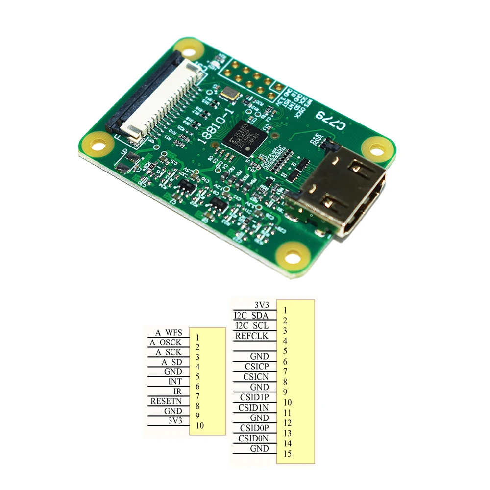 Raspberry Pi 4B 3B 3B+ Zero W HDMI-Compatible To CSI-2 Adapter Board Up To 1080p 30Fps
Raspberry Pi 4B 3B 3B+ Zero W HDMI-Compatible To CSI-2 Adapter Board Up To 1080p 30Fps