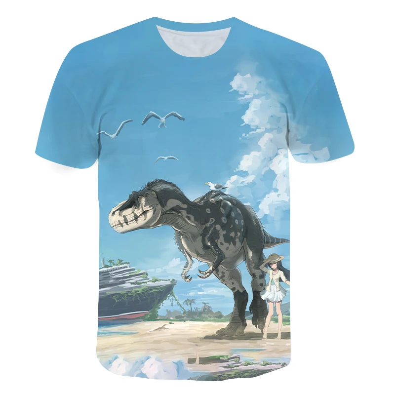 2021 Jurassic Park Fashion Cool Dinosaur Head 3D Print T shirt Boys and girls Hip Hop Tee Tshirt Boy Casual Clothes Toddler Tops
2021 Jurassic Park Fashion Cool Dinosaur Head 3D Print T shirt Boys and girls Hip Hop Tee Tshirt Boy Casual Clothes Toddler Tops