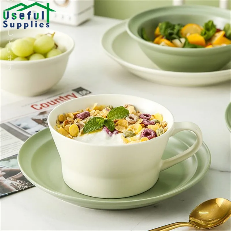 Dish Set Household Ceramic Ramen Bowl Simple Tableware Dishes for Serving Sugar Bowl Kitchen Utensils Sets Decorative Bowls
Dish Set Household Ceramic Ramen Bowl Simple Tableware Dishes for Serving Sugar Bowl Kitchen Utensils Sets Decorative Bowls