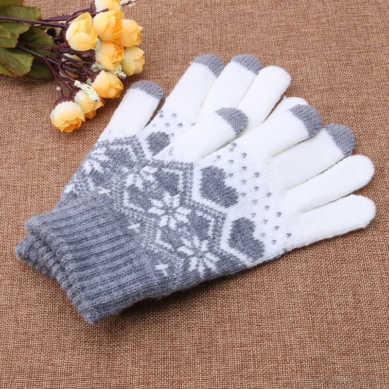 Women Girl Winter Warm Touch Screen Gloves Wool Stretch Snowflake Mittens D18 20 Dropshipping
Women Girl Winter Warm Touch Screen Gloves Wool Stretch Snowflake Mittens D18 20 Dropshipping