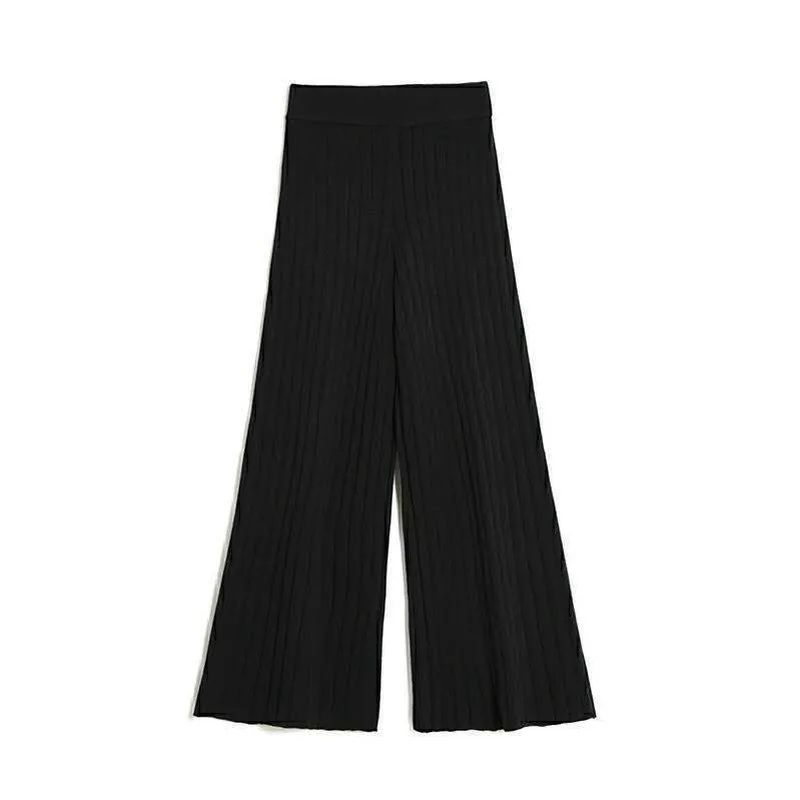 Black Sweater Pants Women Winter Casual Loose High Waist Knitted Pants Female Korean Style Chic Pleated Trousers Women 2020 New
Black Sweater Pants Women Winter Casual Loose High Waist Knitted Pants Female Korean Style Chic Pleated Trousers Women 2020 New