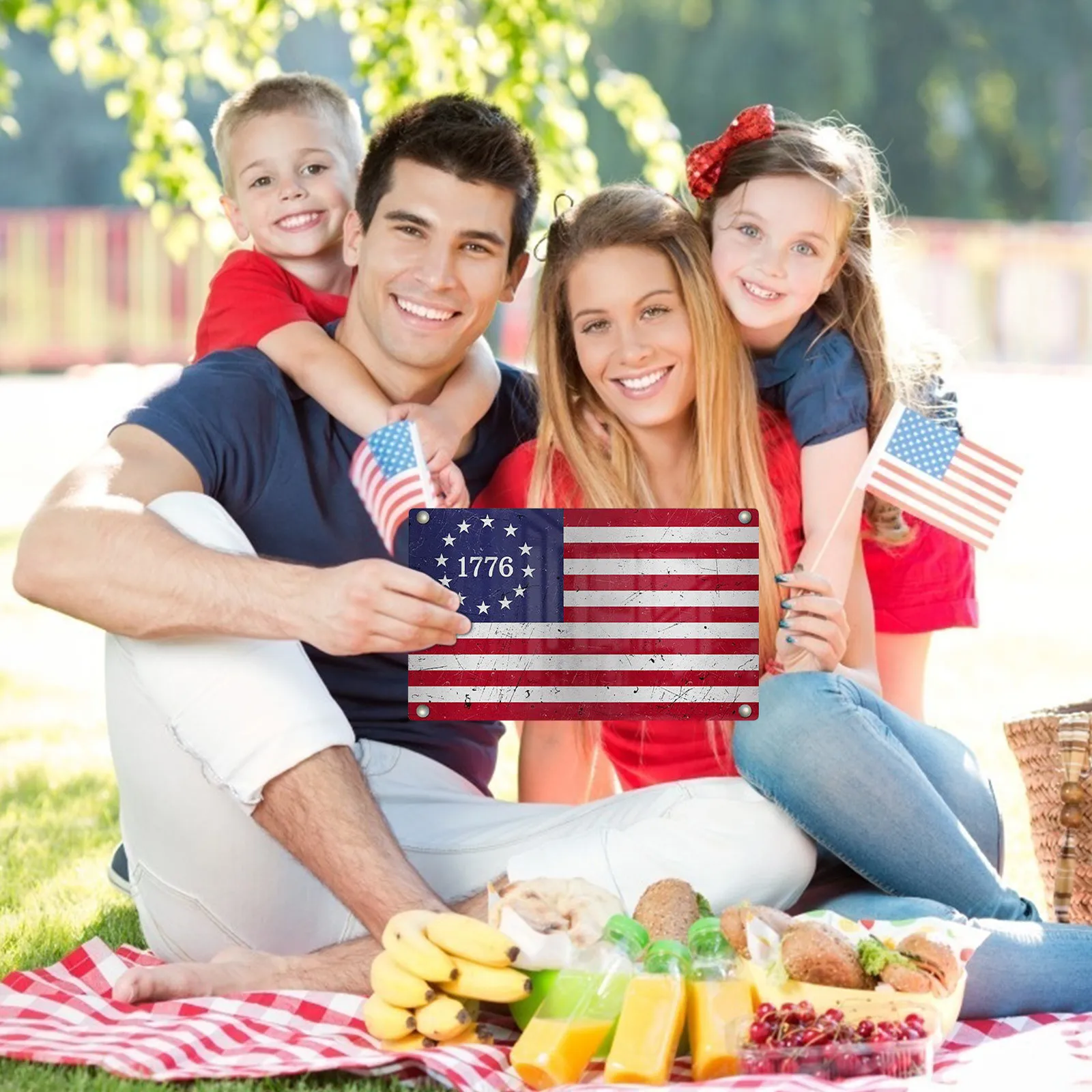 American Flag Mental Independence Day Memorial Day Metal Sign decoracin de habitacin
American Flag Mental Independence Day Memorial Day Metal Sign decoracin de habitacin