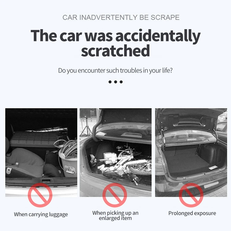 Наклейки защитные из углеродного волокна на задний бампер автомобиля для BMW Mini