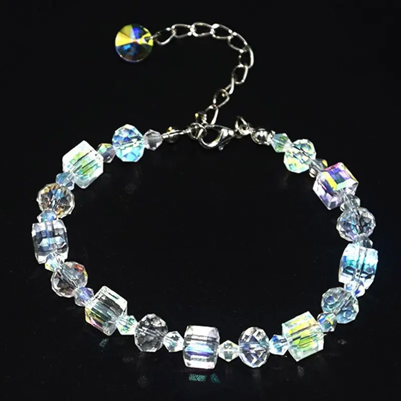 Hot Fashion Transparent Luxury Square Crystals Beads Link Chain Charms Bracelets For Women Adjustable Party Jewelry
Hot Fashion Transparent Luxury Square Crystals Beads Link Chain Charms Bracelets For Women Adjustable Party Jewelry
