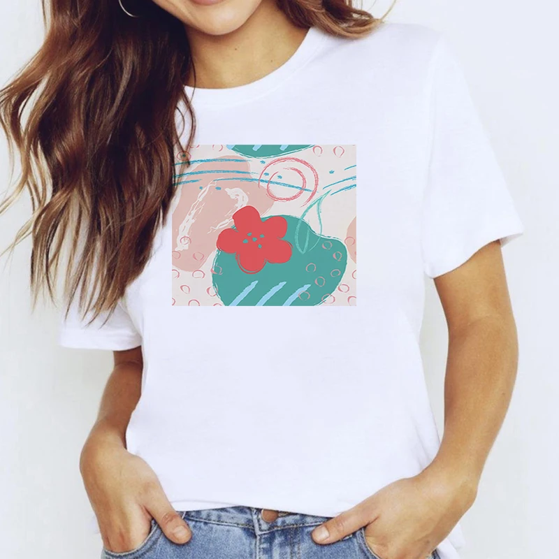 Art Abstract T-shirts With Short Sleeves White T-shirt Summer Sleeve Women Woman Clothes Women-clothing Women's Graphic Tops for
Art Abstract T-shirts With Short Sleeves White T-shirt Summer Sleeve Women Woman Clothes Women-clothing Women's Graphic Tops for