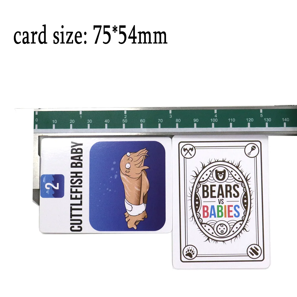 Bear VS Babie card Games adult Children Educational Toys travel games for family party Basic NSFW Expansion playing cards gifts
Bear VS Babie card Games adult Children Educational Toys travel games for family party Basic NSFW Expansion playing cards gifts