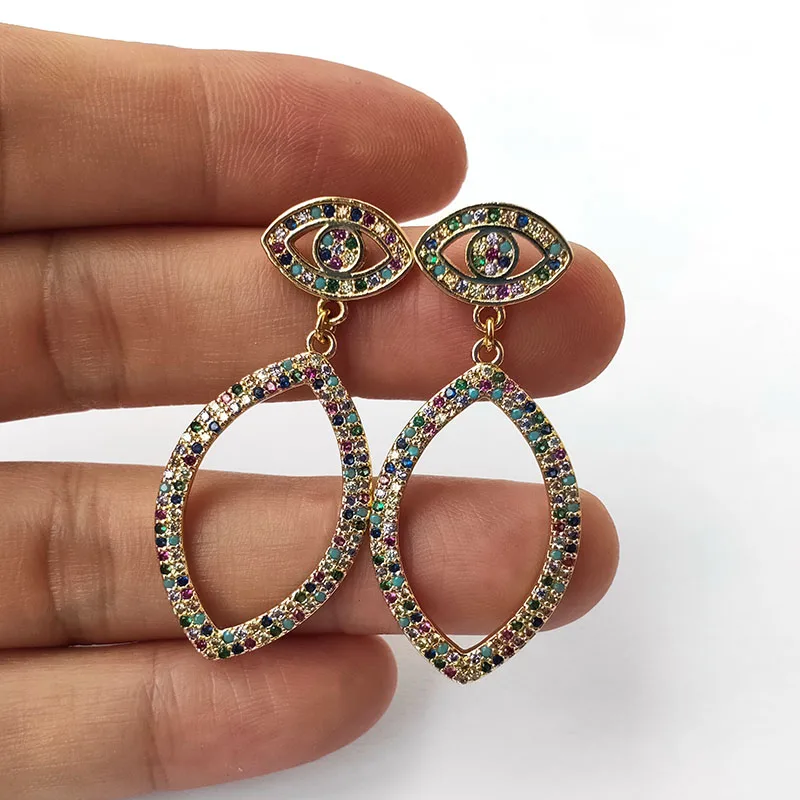 4 Pairs Colorful Rainbow Cubic zircon micro pave Dangle earrings,Lucky Eyes earring For Women Girls Jewelry Gift ER853
4 Pairs Colorful Rainbow Cubic zircon micro pave Dangle earrings,Lucky Eyes earring For Women Girls Jewelry Gift ER853