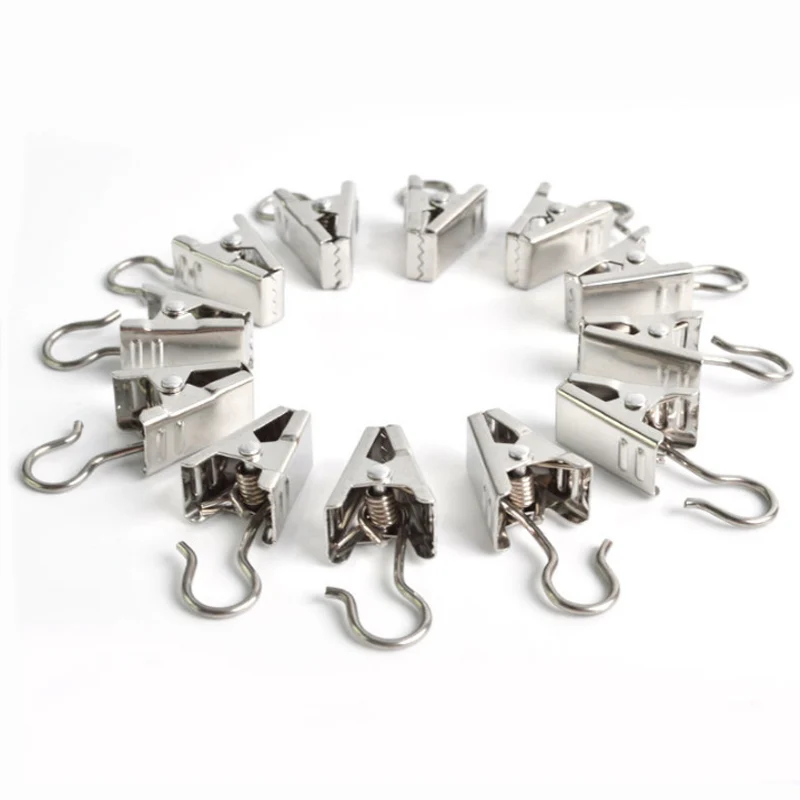 20Pcs/Pack Bath Stainless Steel Shower Curtain Window Accessories Clips Rings Hanger Hook Spring Clamps Peg Pins Home Decor
20Pcs/Pack Bath Stainless Steel Shower Curtain Window Accessories Clips Rings Hanger Hook Spring Clamps Peg Pins Home Decor