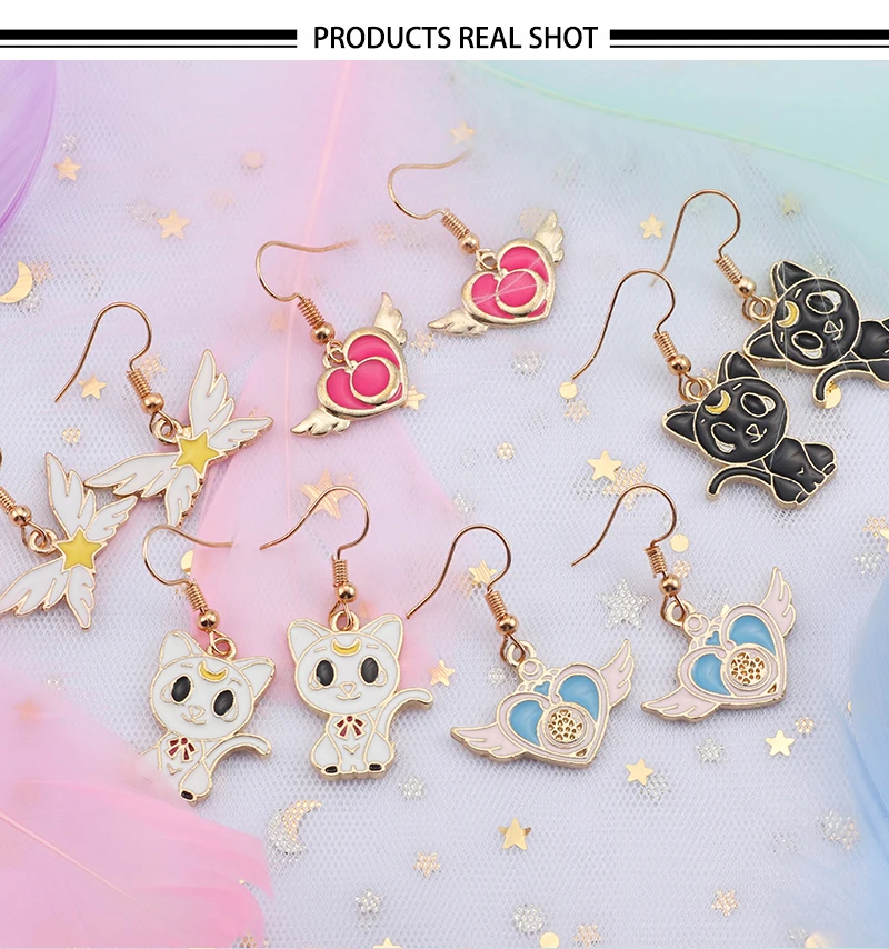 Cartoon Animal Earrings For Women Girls Lovely Alice Butterfly Mermaid Bee Fox Cat pendant Earring Kids cute Jewelry Gifts 2019
Cartoon Animal Earrings For Women Girls Lovely Alice Butterfly Mermaid Bee Fox Cat pendant Earring Kids cute Jewelry Gifts 2019