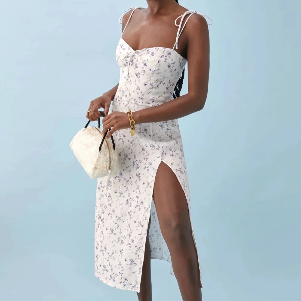 Floral print Adjustable Sling dress women summer strap midi dresses sexy spaghetti vintage Sundresses Low-cut split vestidos
Floral print Adjustable Sling dress women summer strap midi dresses sexy spaghetti vintage Sundresses Low-cut split vestidos