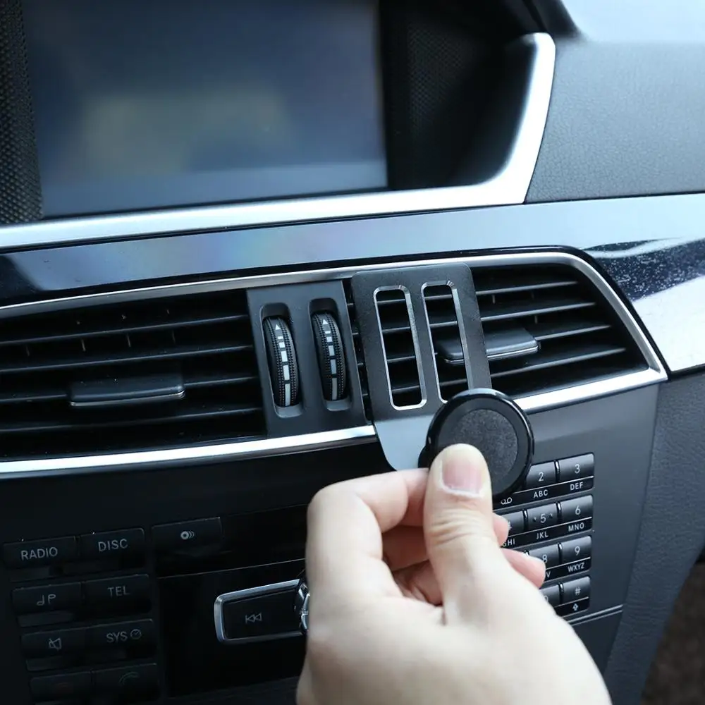 Aluminum Alloy For Mercedes Benz C Class W204 2008-2013 Car Center Air Vent Mobile Phone Holder Accessories hhg
Aluminum Alloy For Mercedes Benz C Class W204 2008-2013 Car Center Air Vent Mobile Phone Holder Accessories hhg