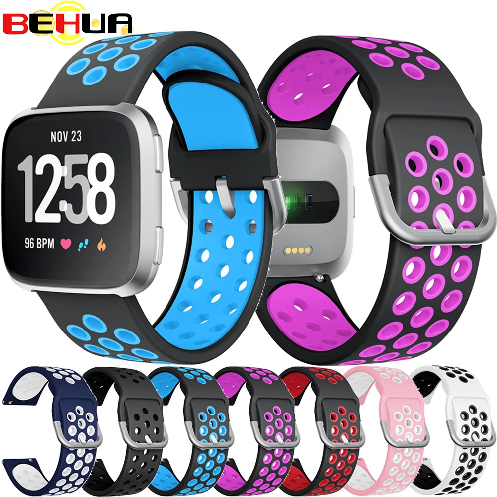 

Sport Soft Silicone Adjustable Band For Fitbit Versa Lite Wristband Strap Bracelet For fitbit Versa 2 Watch Straps Accessories