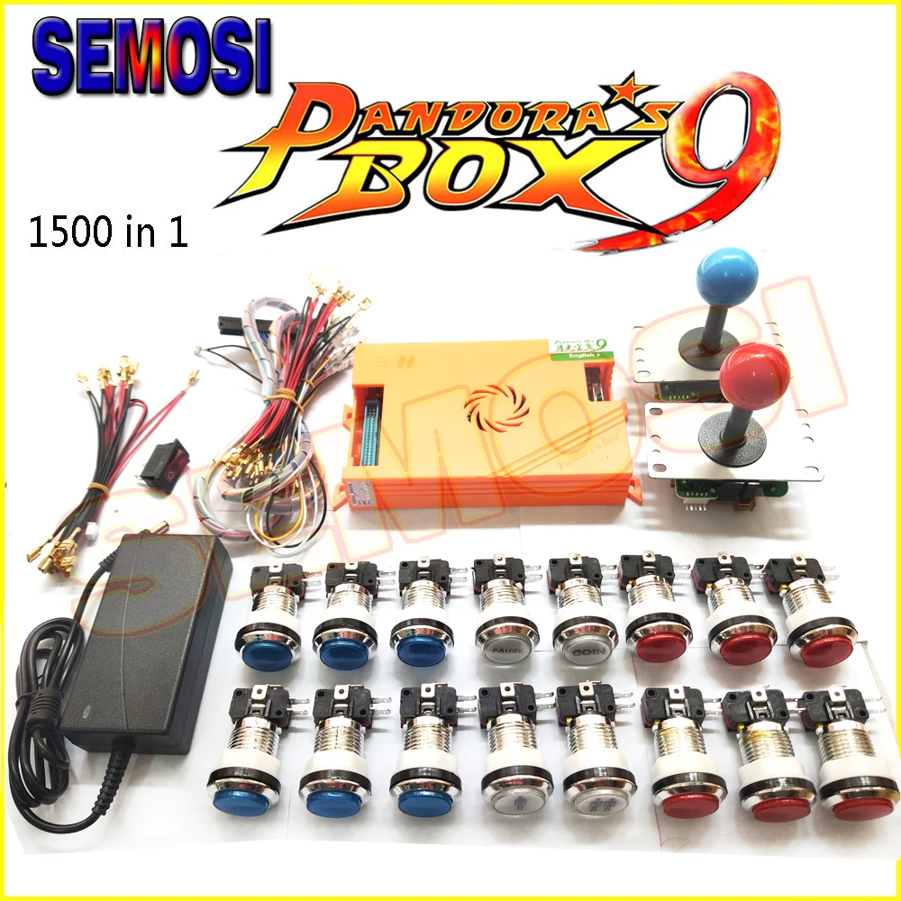 Оригинал 2500 Pandora Box 9D DIY 2800 в 1 Pandoras CX Аркадный Игровой шкаф с 5 контактным