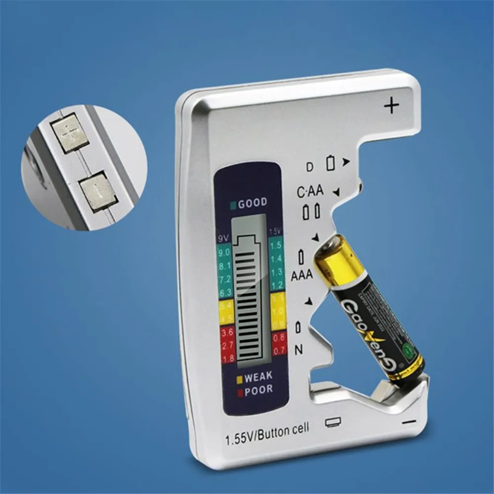 BT-168D Digital Battery Tester Battery Capacitance Diagnostic Tool LCD Display Check AAA AA Button Cell Universal Tester
BT-168D Digital Battery Tester Battery Capacitance Diagnostic Tool LCD Display Check AAA AA Button Cell Universal Tester