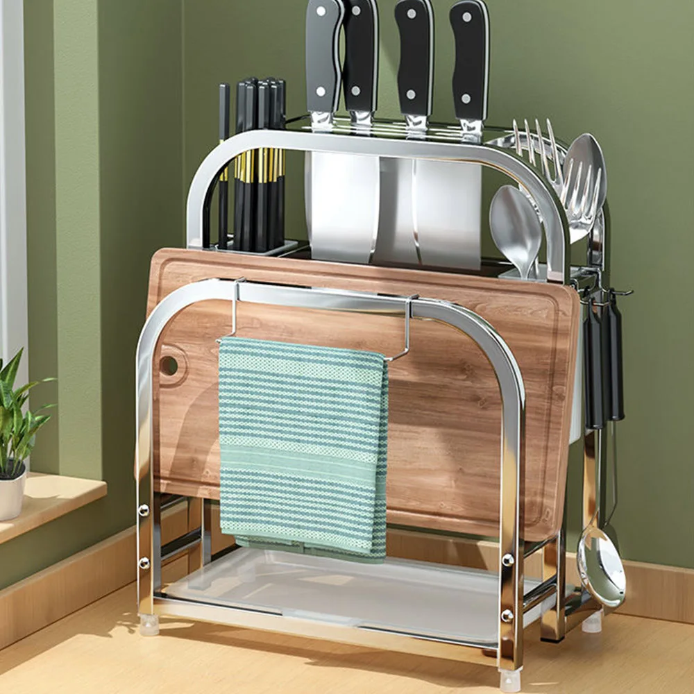 Knife Holder Organizer Fork Spoon Stand Cutting Board Tableware Cutlery Storage Kitchen Chopstick Drainer Rack Shelf Multifunct
Knife Holder Organizer Fork Spoon Stand Cutting Board Tableware Cutlery Storage Kitchen Chopstick Drainer Rack Shelf Multifunct