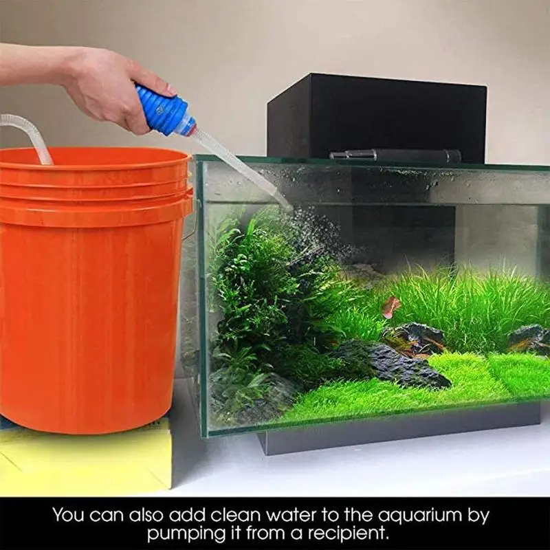Aquarium Fish Tank Water Changer Fish Tank Sand Washer Filter Tool Water Siphon Pump Aquarium Pump G1W0
Aquarium Fish Tank Water Changer Fish Tank Sand Washer Filter Tool Water Siphon Pump Aquarium Pump G1W0