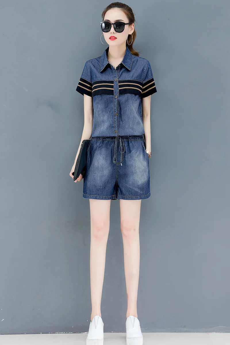 Large Size Denim Jumpsuit Tracksuit Jeans Jumpsuit For Women 2020 New Women's Summer Wear Short Sleeve Version Jeans Jumpsuit
Large Size Denim Jumpsuit Tracksuit Jeans Jumpsuit For Women 2020 New Women's Summer Wear Short Sleeve Version Jeans Jumpsuit