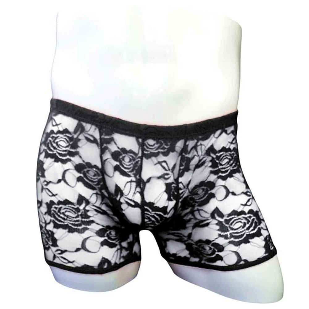 Roses Sissy Lace Underwear Men See Through Pouch Underwear Low-rise Hollow Out Mesh Mens Transparent Underwear Boxer Shorts
Roses Sissy Lace Underwear Men See Through Pouch Underwear Low-rise Hollow Out Mesh Mens Transparent Underwear Boxer Shorts