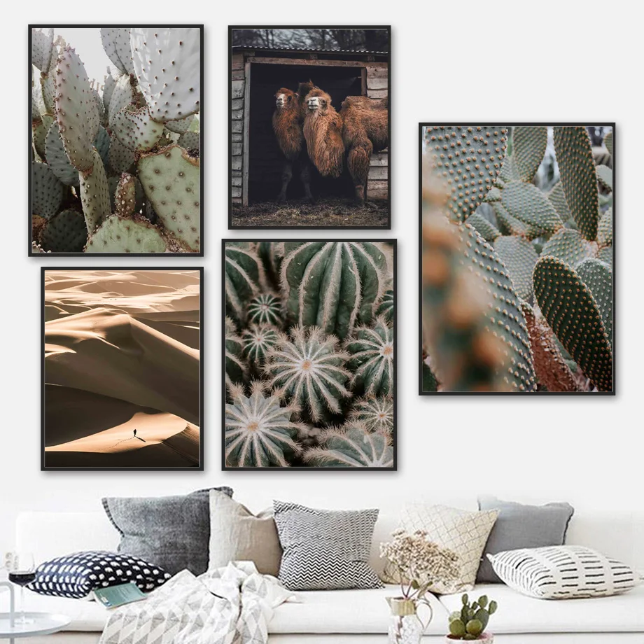 Desert Cactus Camel Footprints Man House Wall Art Canvas Painting Nordic Posters And Prints Wall Pictures For Living Room Decor
Desert Cactus Camel Footprints Man House Wall Art Canvas Painting Nordic Posters And Prints Wall Pictures For Living Room Decor