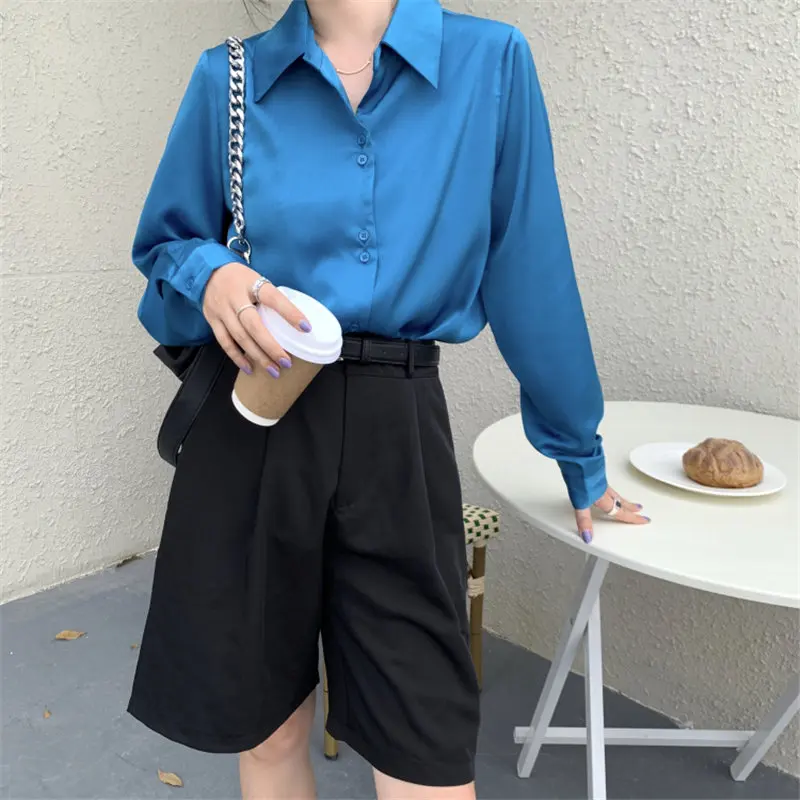 Alien Kitty Hot OL Chic New All Match Fashion 2021 French Lapel Vintage Tops Retro Streetwear Gentle Elegant Femme Shirts
Alien Kitty Hot OL Chic New All Match Fashion 2021 French Lapel Vintage Tops Retro Streetwear Gentle Elegant Femme Shirts