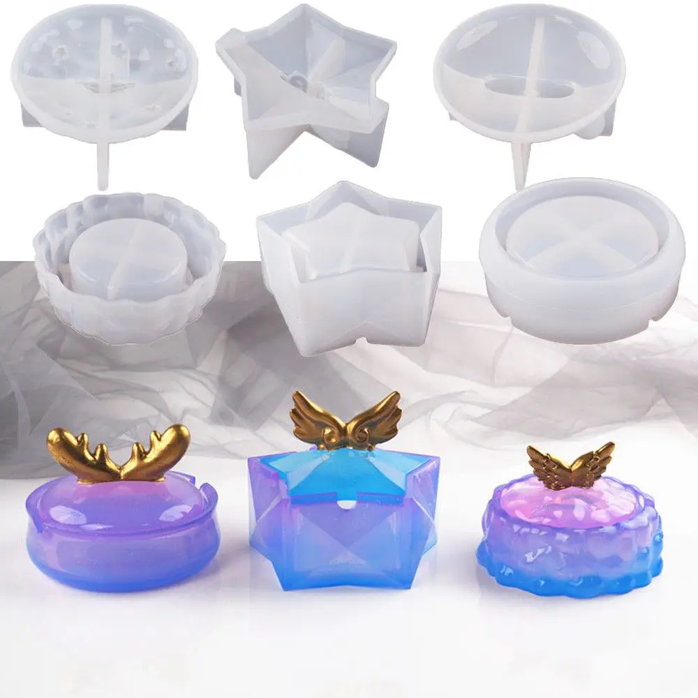 DIY Epoxy Resin Casting Molds Wings Stars Antlers Silicone Ashtray Mold Jewelry Making Mould Storage Box Handmade Clay Tools
DIY Epoxy Resin Casting Molds Wings Stars Antlers Silicone Ashtray Mold Jewelry Making Mould Storage Box Handmade Clay Tools