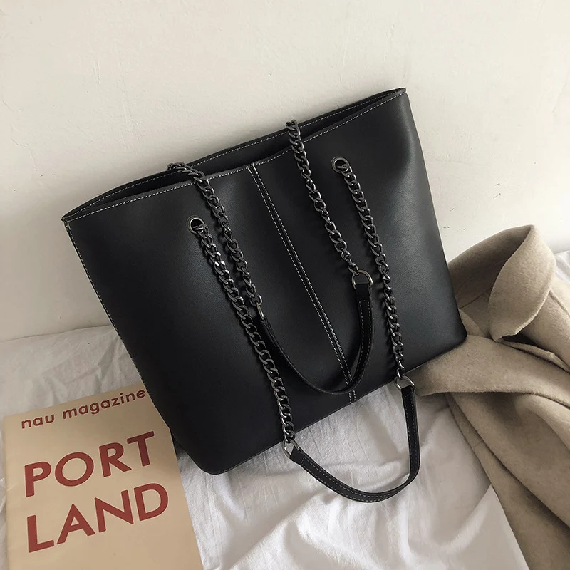 Large Capacity Tote Bag for Women Casual Ladies Hand Bags Ladies Chain Design Handbags High Quality PU Leather Shoulder Bag 2021
Large Capacity Tote Bag for Women Casual Ladies Hand Bags Ladies Chain Design Handbags High Quality PU Leather Shoulder Bag 2021