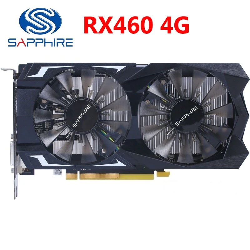 Видеокарта SAPPHIRE RX 460 4 Гб 400 бит GDDR5 графические карты для AMD серии VGA RX460 4G DisplayPort HDMI