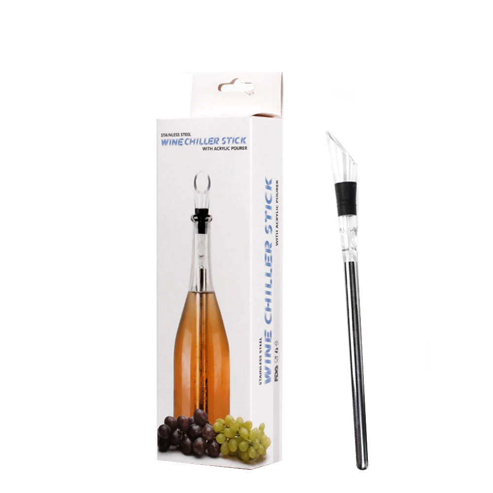 Stainless Steel Ice Wine Chiller Stick With Wine Pourer Wine Cooling Stick Cooler Beer Beverage Frozen Stick Ice Cool Bar Tools
Stainless Steel Ice Wine Chiller Stick With Wine Pourer Wine Cooling Stick Cooler Beer Beverage Frozen Stick Ice Cool Bar Tools