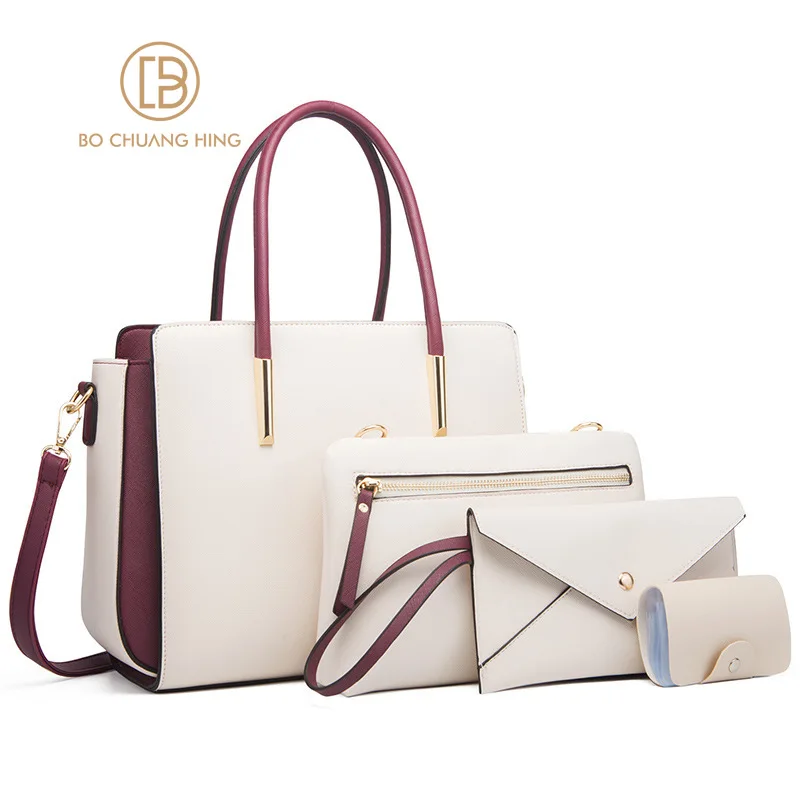 Women's Bag Fashion Colorblock Four-Piece Set Mother and Child Bag Fresh Crossbody Shoulder Bag Famous Designer Handbag
Women's Bag Fashion Colorblock Four-Piece Set Mother and Child Bag Fresh Crossbody Shoulder Bag Famous Designer Handbag