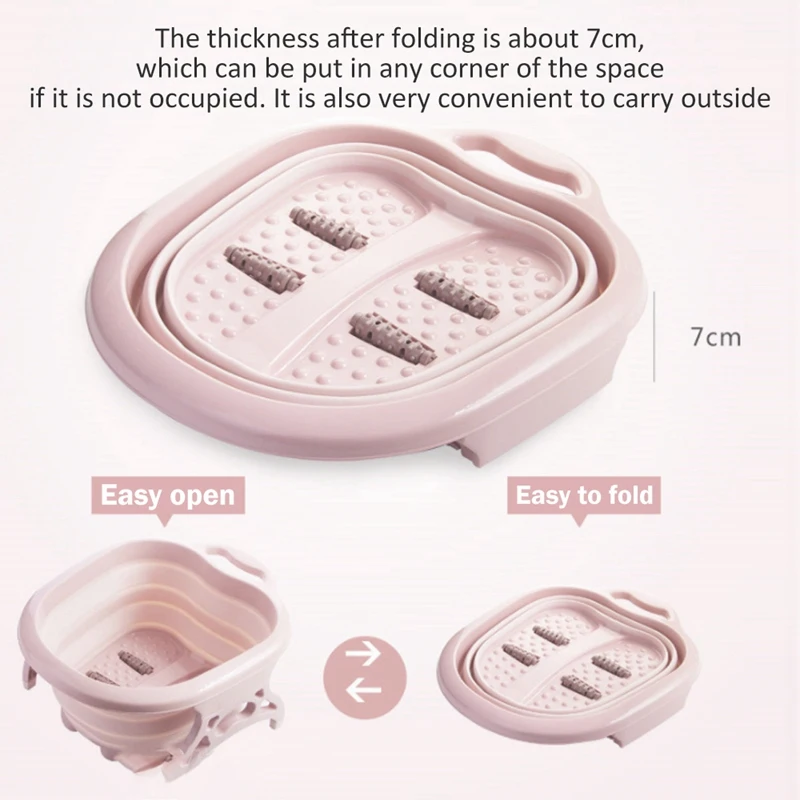 New Foot SPA Bath Tub Foot Soak Bath Tub (with Massage Rollers) Spa Basin Portable Collapsible Foot Massage Bucket
New Foot SPA Bath Tub Foot Soak Bath Tub (with Massage Rollers) Spa Basin Portable Collapsible Foot Massage Bucket