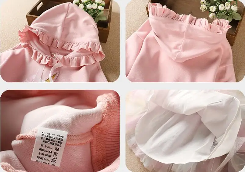 Children Clothing Sets Baby Girls Cartoon pony hoodie + rainbow mesh skirt set Autumn Kids Casual Suits
Children Clothing Sets Baby Girls Cartoon pony hoodie + rainbow mesh skirt set Autumn Kids Casual Suits