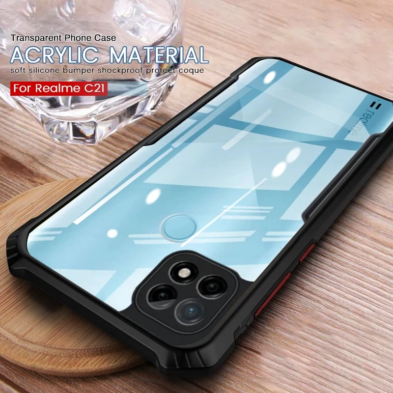 Realmi C21 Case Transparent Acrylic TPU Bumper Heavy Duty Armor Shockproof Coque For Realme C21 C11 2021 C15 Relme C 21 Fundas
Realmi C21 Case Transparent Acrylic TPU Bumper Heavy Duty Armor Shockproof Coque For Realme C21 C11 2021 C15 Relme C 21 Fundas