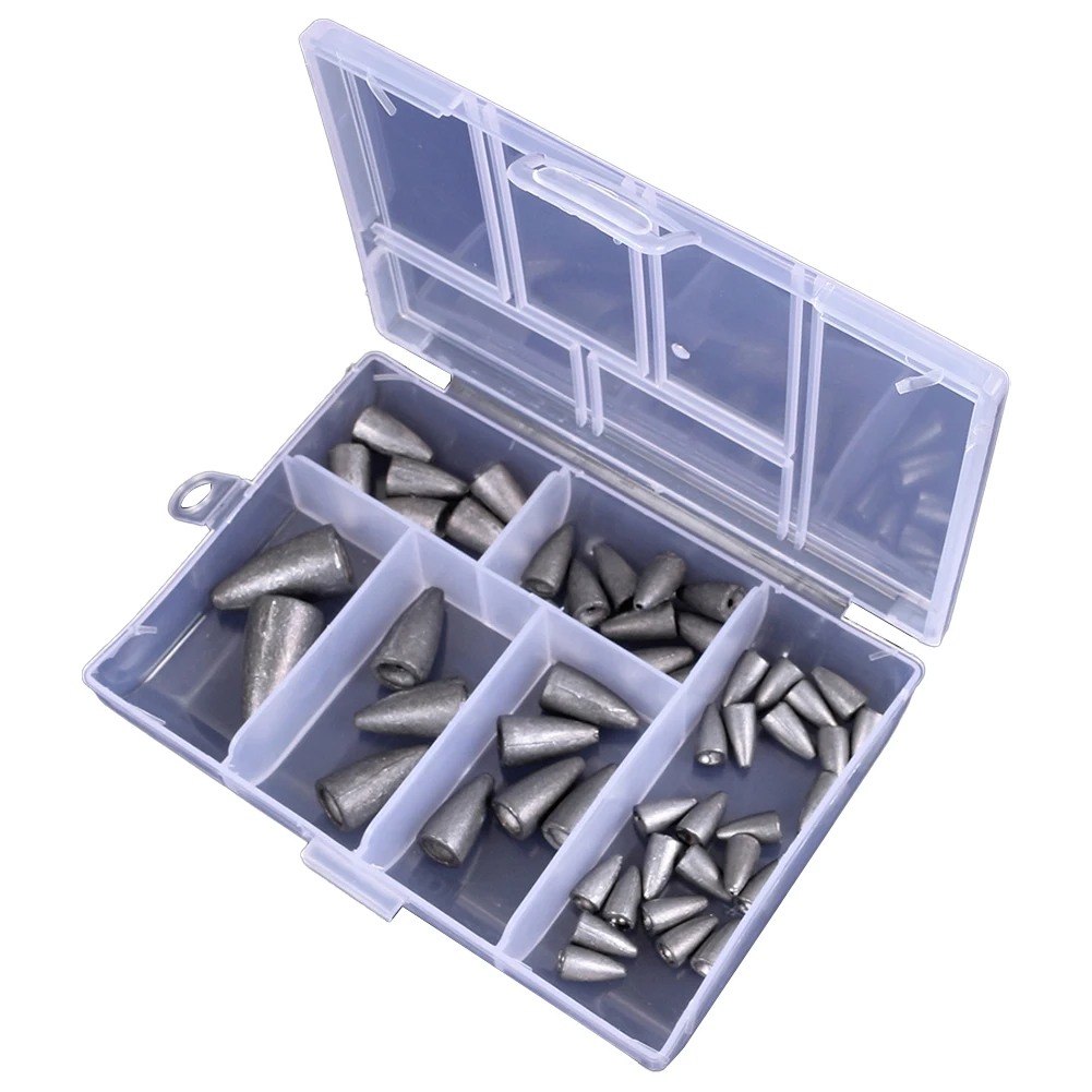 Fishing Sinkers Weights Kit Worm Fishing Lead Sinkers Set 2g 3.5g 7g 10g 20g For Dead Bait Fishing Silver 50PCS Fishing Sinker
Fishing Sinkers Weights Kit Worm Fishing Lead Sinkers Set 2g 3.5g 7g 10g 20g For Dead Bait Fishing Silver 50PCS Fishing Sinker