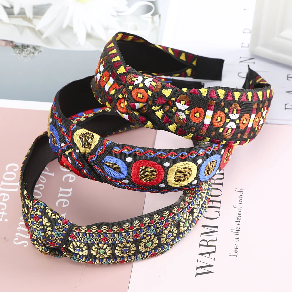 AWAYTR Women Hair Hoop Bohemian Ethnic Hairband Elastic Embroidered Headband Pattern Floral Ribbon Wide Turban Hair Accessories
AWAYTR Women Hair Hoop Bohemian Ethnic Hairband Elastic Embroidered Headband Pattern Floral Ribbon Wide Turban Hair Accessories