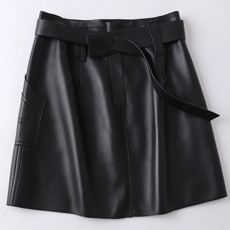 1 Piece Large Size M-XXL Real 100% Sheepskin Skirt Women Female Empire High Waist Belt Genuine Leather Mini A Word Skirts
1 Piece Large Size M-XXL Real 100% Sheepskin Skirt Women Female Empire High Waist Belt Genuine Leather Mini A Word Skirts