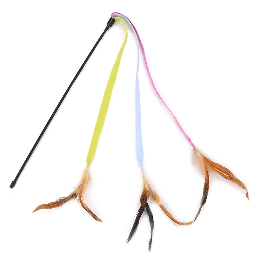 Cat Interactive Toy Stick Feather Wand Plastic Artificial Colorful Cat Teaser Toy Pet Cats Kittens Toys Supplies Random Color
Cat Interactive Toy Stick Feather Wand Plastic Artificial Colorful Cat Teaser Toy Pet Cats Kittens Toys Supplies Random Color
