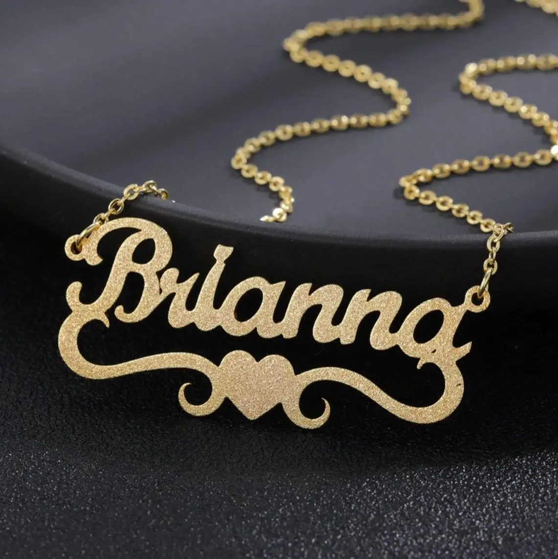 Personalized Frosted Name Necklace Customized Heart Name Necklace Stainless Steel Nameplate Chocker for Women Gifts Jewelry
Personalized Frosted Name Necklace Customized Heart Name Necklace Stainless Steel Nameplate Chocker for Women Gifts Jewelry