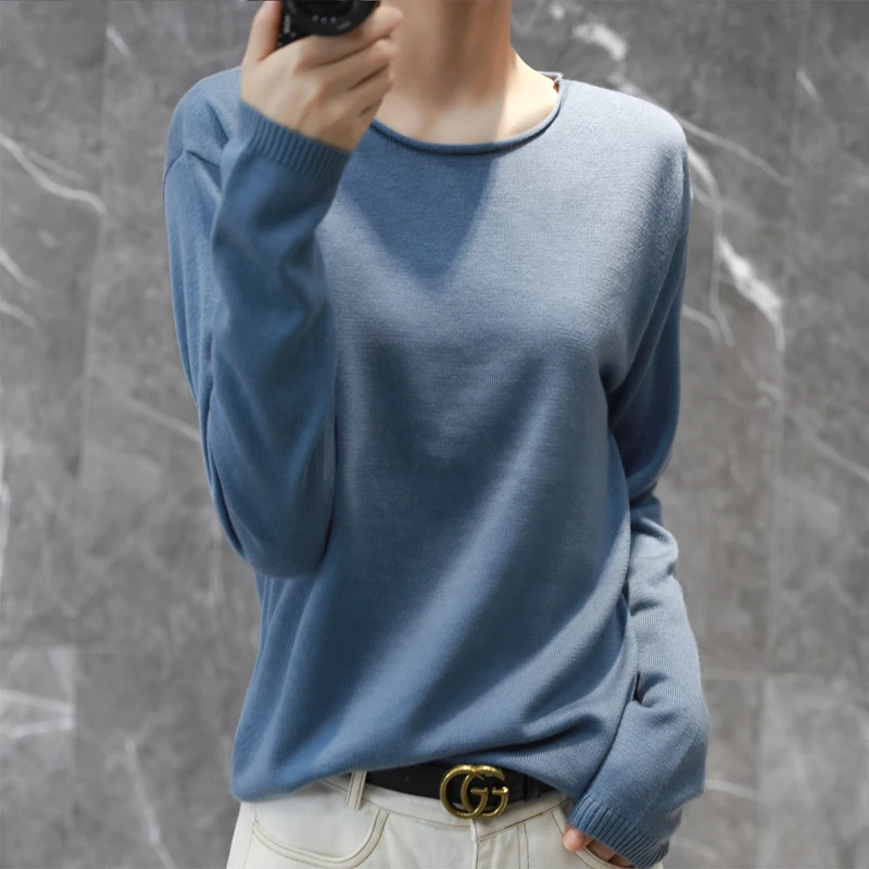 sweater women's pullover round neck curled sweater loose 2022 autumn and winter plus size cashmere knitted bottom
sweater women's pullover round neck curled sweater loose 2022 autumn and winter plus size cashmere knitted bottom