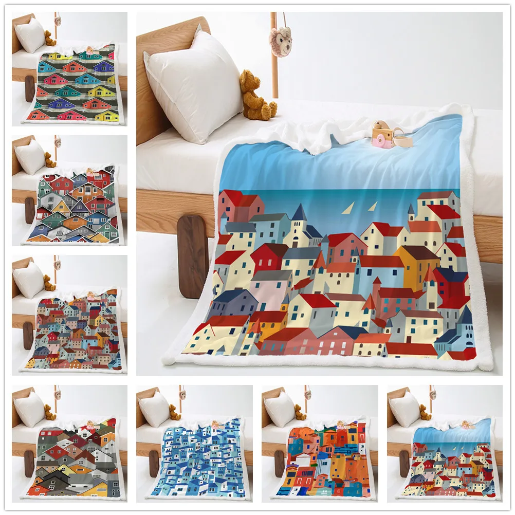 Kids Colorful House Fleece Throw Blanket Boys Girls Plush Blanket for Couch Bed Sofa Soft Blanket
Kids Colorful House Fleece Throw Blanket Boys Girls Plush Blanket for Couch Bed Sofa Soft Blanket