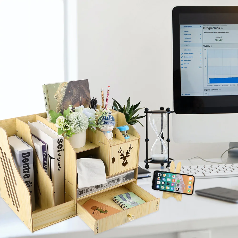 Desktop Storage Box File Storage Shelf Multi-Layer Finishing Rack Book Shelf 
Desktop Storage Box File Storage Shelf Multi-Layer Finishing Rack Book Shelf