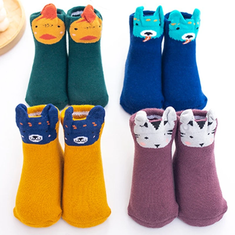 4 Pair Infant Baby Kids Winter Thick Warm Ankle Socks Cartoon Animal Ear Hosiery L4MC
4 Pair Infant Baby Kids Winter Thick Warm Ankle Socks Cartoon Animal Ear Hosiery L4MC
