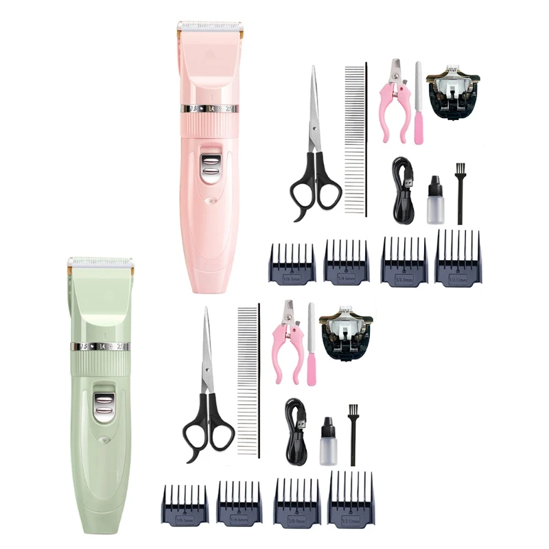 Rechargeable Trimmer Cordless Pet Grooming Set Professional Comb Guides Scissors
Rechargeable Trimmer Cordless Pet Grooming Set Professional Comb Guides Scissors