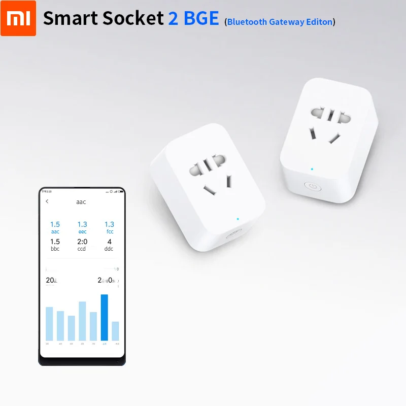 Оригинальная умная розетка Xiaomi 2 версия шлюза Bluetooth статическое питание