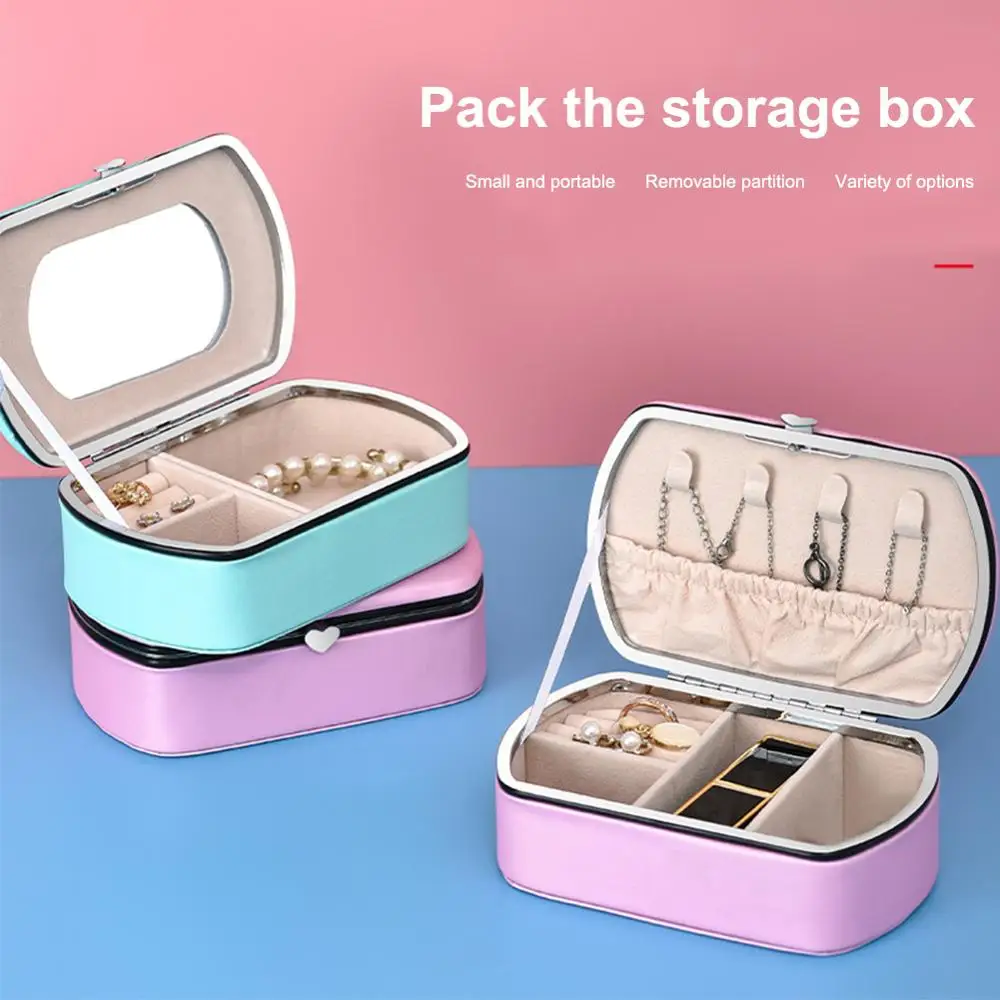 Simple Jewelry Box Faux PU Leather Earrings Necklace Bracelet Storage European Style Portable Travel Jewellery Organizer Dropshi
Simple Jewelry Box Faux PU Leather Earrings Necklace Bracelet Storage European Style Portable Travel Jewellery Organizer Dropshi