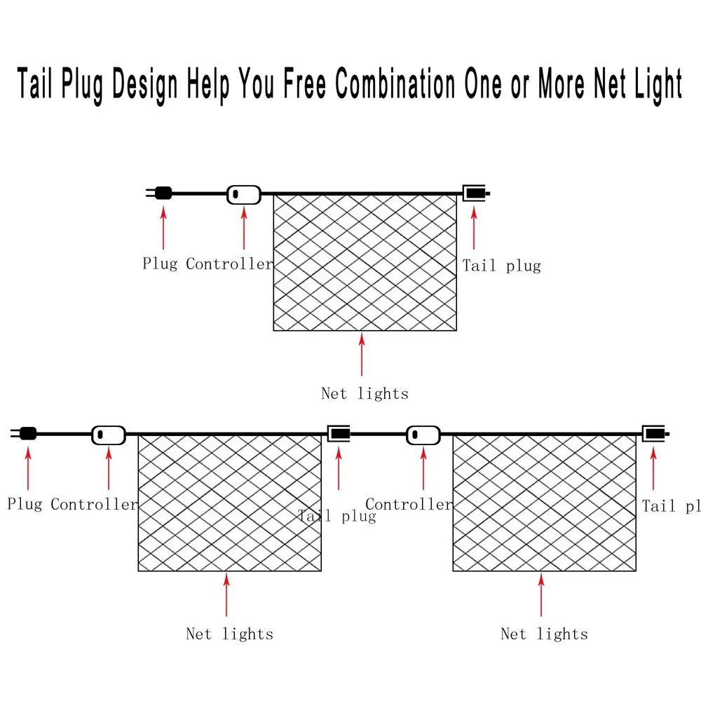 New Christmas Tree Net LED String Lights 8Modes 1.5x1.5m 3X2M Festival Christmas Decoration New Year Wedding Party Waterproof
New Christmas Tree Net LED String Lights 8Modes 1.5x1.5m 3X2M Festival Christmas Decoration New Year Wedding Party Waterproof